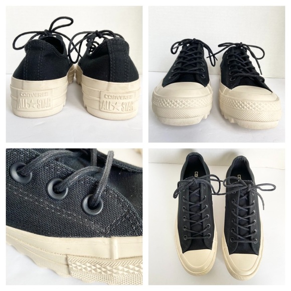 Converse Chuck Taylor All Star Lift Ripple 559860C Women's Black Shoes Size 8.5 - Picture 2 of 15